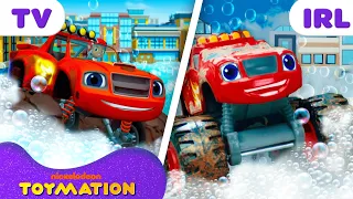 Blaze Toys Get CLEAN at the Truck Wash! 🫧🚿 | Blaze and the Monster Machines | Toymation