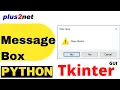 Tkinter Message box to show info to take confirmation choice as input by showing options to user