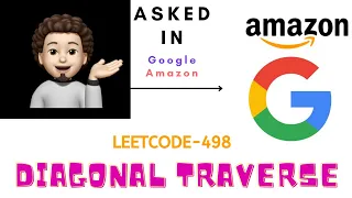Diagonal Traverse Leetcode 498 Similar to Leetcode 1329 codestorywithMIK