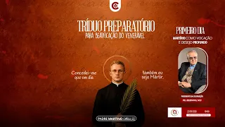 1° DIA- Tríduo Preparatório para Beatificação do Ven Pe. Martino Capelli, Scj Pres. Pe. Zezinho, scj