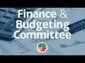 2026 07 27 Finance Budgeting Committee Meeting