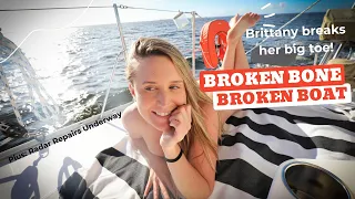 BROKEN bone and a Broken Boat, Bad Luck Never Ends – Lazy Gecko Sailing VLOG 220