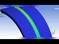 Butt welding of a pipe the Gaussian distribution model - ANSYS Workbench