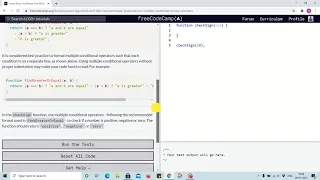 Lesson 109 - use of multiple ternary conditional operator