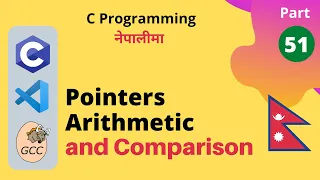 Pointers Arithmetic and Comparison C Programming Tutorial in Nepali