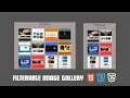 Responsive Filterable Image Gallery using HTML CSS JavaScript