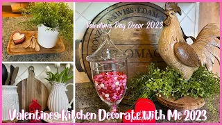Valentines Kitchen Decorate With Me 2023 Valentines Kitchen Decor Ideas Valentines Day Decor