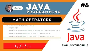 Java Tutorials Tagalog Math operators MDAS of numbers Sir Jay