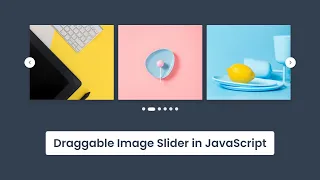 Create A Draggable Image Slider in HTML CSS JavaScript Mobile Friendly Slider in JavaScript