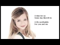 Download Lagu Jackie Evancho - A Time for us (Lyric)