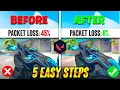 5 EASY Steps to FIX PACKET LOSS NETWORK ISSUES in VALORANT 2026