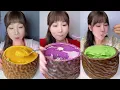 Download Lagu ASMR MUKBANG - MUKBANG SOUND - LAVA MILLE CREPE CAKE WITH TIGERSKIN CAKE