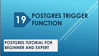 postgres trigger postgres trigger function postgresql trigger tutorial postgresql tutorial