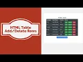 How to easily add and delete rows of a html table with jquery dynamically - Code With Mark