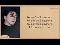 Download Lagu Jungkook - We Don't Talk Anymore (Charlie Puth Cover) Lyrics