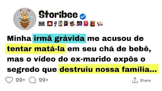 Minha irmã grávida me acusou de tentar matá-la em seu chá de bebê, mas o vídeo do ex-marido expôs...