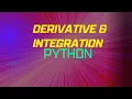 Derivative Integration series in Python algebra-calculus-Sympy