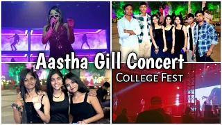 Aastha gill live performance 😍...| vlog-10 | Aastha gill concert🎙| Echelon clg | Echiesta 2K24 |