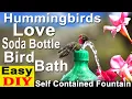 How To Make Hummingbird ENDLESS Water Fountain LOVED Bird Bath EASY Solar Powered TOTALLY PORTABLE