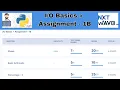 Basics Assignment - 1B Answers python NxtWave CCBP 4 0