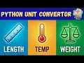 Unit Converter in Python Python Functions Explained for Beginners
