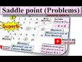 Saddle point 4 Problems on saddle points Example on saddle point GTU OR