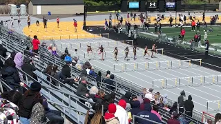 Girls 100 Hurdle Finals Towson U Invite 2024