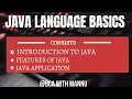 Java Language Basics Features Application of Java BCAwithMannu