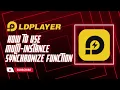 LDPlayer How to use Multi-instance Synchronize Function