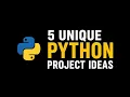 5 Unique Python Project Ideas for Beginners FullStackUmair