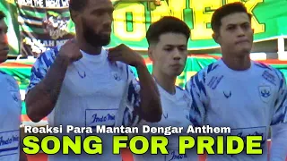 Download Ekspresi Para Mantan dengar Bonek Nyanyikan Anthem Song for Pride sebelum laga Persebaya vs PSIS MP3