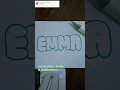 How to draw bubble letters