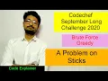 A Problem on Sticks Codechef September Long Challenge 2020 Division 2 CODECHEF