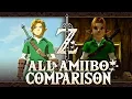 All Amiibo Armor and Weapons in Zelda Breath of the Wild Comparison