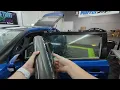 Every step to tinting a wide door window