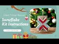 Wooden Snowflake Christmas Kit by Urban Timber Revival
