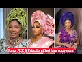 JUMA JUX \u0026 PRISCILLA GIFTED GUEST SOUVENIRS AT MERCY AIGBE MUM CELEBRATION OF LIFE #viral #jumajux