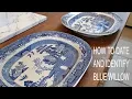How To Identify Antique Blue Willow China