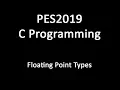 C Programming - Floating Point Types