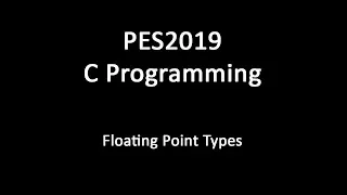 C Programming - Floating Point Types