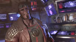 injustice 2 hellboy character ending