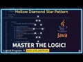 Hollow Diamond Star Pattern in Java Star Pattern Using Math abs Java Coding Java Star Pattern