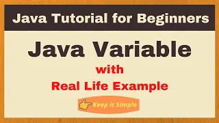 Variable in Java Java Tutorial What is Variable in Java Java Variable