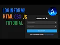 Tutorial Login Dashboard and Account Management with HTML CSS and JavaScript