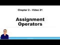 Assignment operators and compound assignment in C 11 FOR BEGINNERS Anshuman Sharma