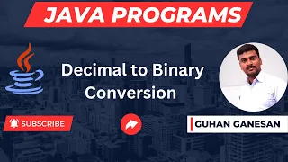 Decimal to Binary Conversion Java Interview Programs Campus Interview Programs Java Jobs