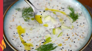 Karabuğdaylı Soğuk Çorba Tarifi 🥣🧊 Ferah & Hafif Yaz Çorbası 🍏