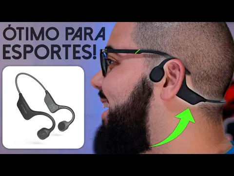 Download MP3 Fone Por Condução Óssea! 🦴 Ouça Musicas com o Ouvido Livre! Confortável e resistente a água!