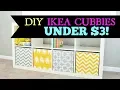 DIY Ikea Cubbies for under 3
