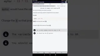 freeCodeCamp - Multiply two numbers
